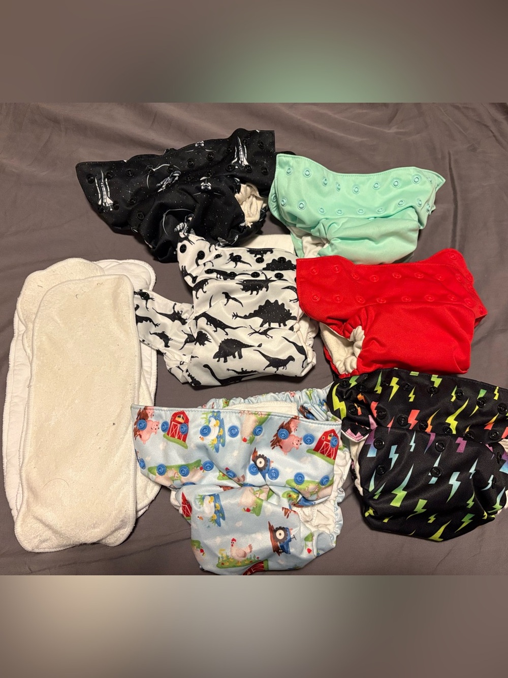 6 Smart Bottoms cloth diapers